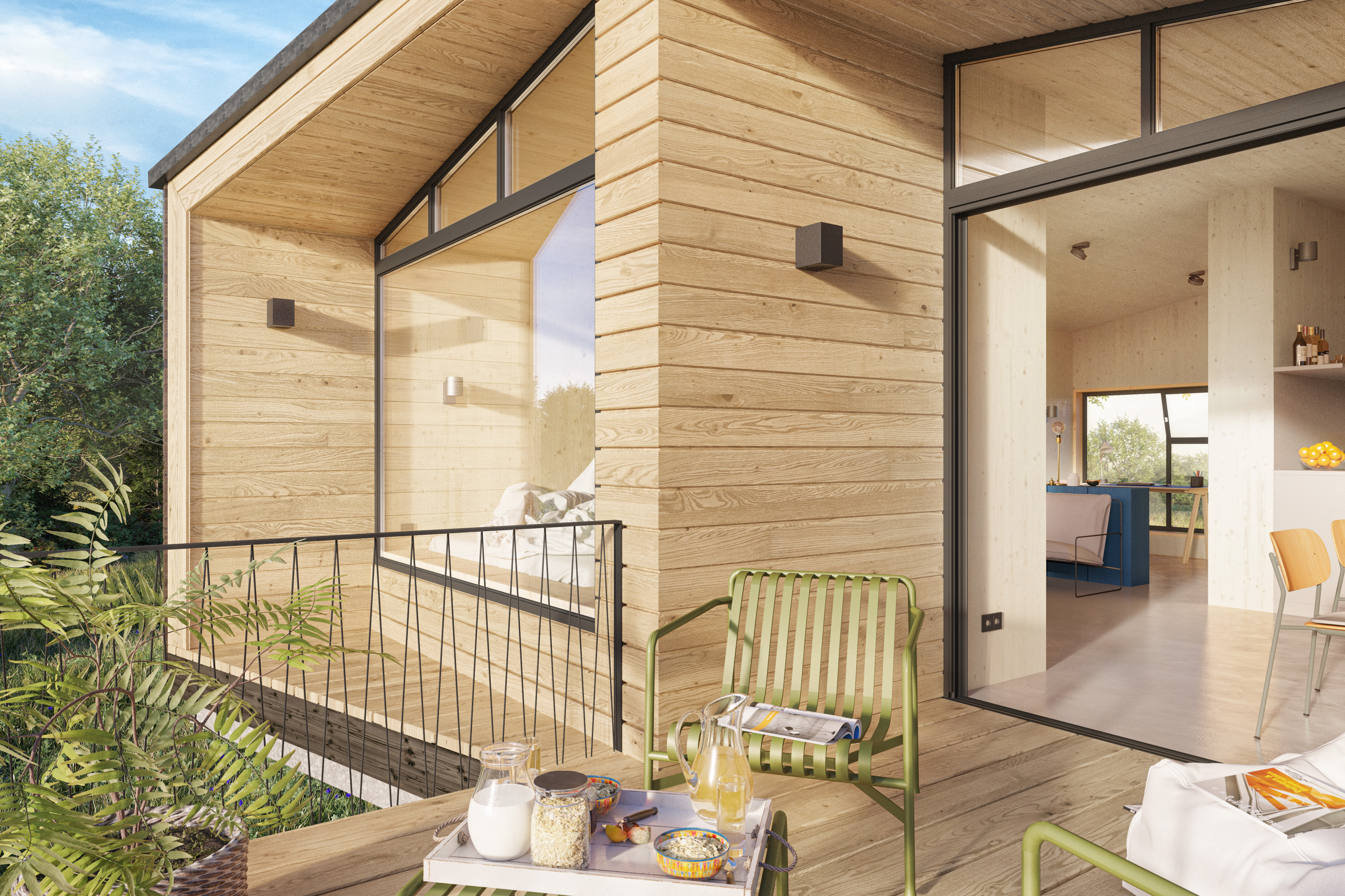 Glampingunterkunft: Baumhaus Suite Terrasse - Übernachten im Baumhaus an der Ostsee