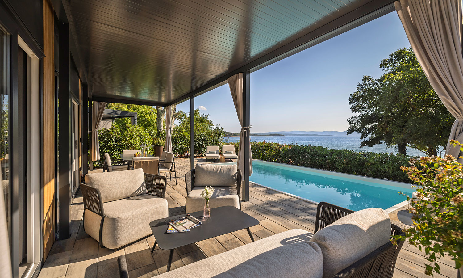 Camping de lujo - getrennte Schlafbereiche - Kvarner - Amber Sea Luxury Home with private pool_loungearea - Aminess Style Camping Atea Resort 5* Luxury Holiday Home