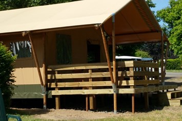 Glampingunterkunft: Natur Lodges Zelte auf Le Village des Meuniers - Natur Lodges Zelte auf Camping Le Village des Meuniers