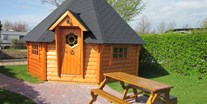 Luxuscamping - Art der Unterkunft: Hütte/POD - Unsere Kotta "Ilvy" ist für Familien sehr geeignet.  - Freizeitpark Wisseler See Trekkinghütte Cottage