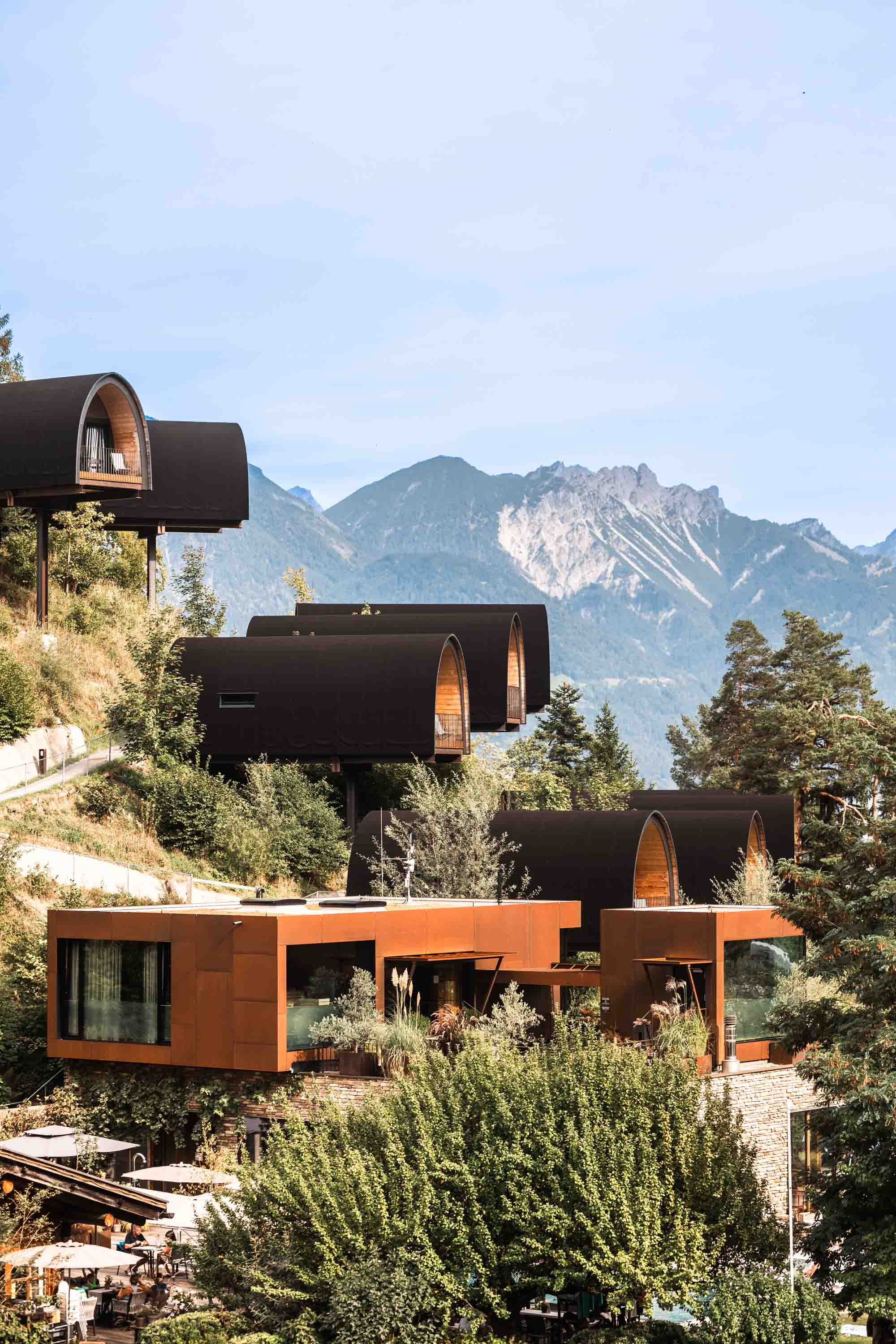 Glampingunterkunft: Himmelchalets und Panoramasauna am Alpencamping Nenzing  - Alpencamping Nenzing