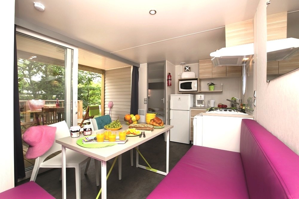 Luxuscamping - Hunde erlaubt - Frankreich - Cottage 2 Schlafzimmer Patio **** - Domaine des Alicourts Chalet / Cottage für 2-4 Personen auf Domaine des Alicourts