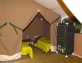 Glampingunterkunft: Lodgezelt von innen - Lodgezelt auf Camping Ma Prairie