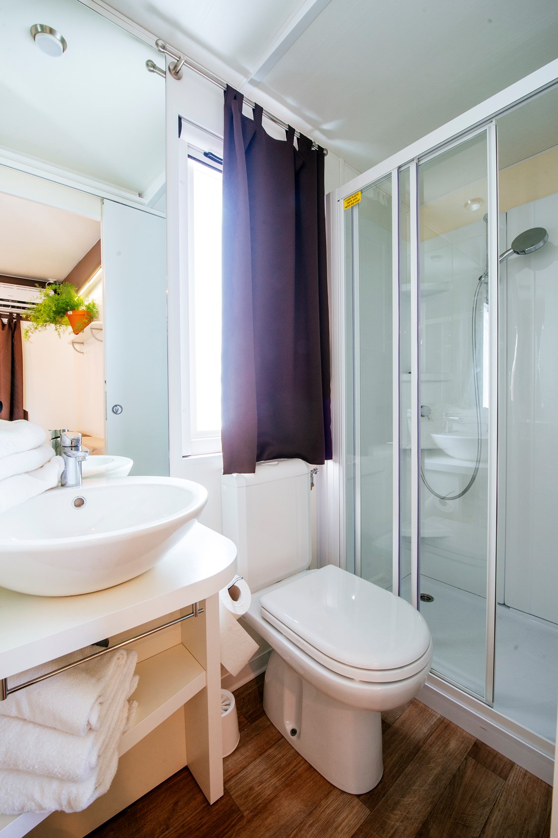Glampingunterkunft: Badezimmer - Mobilheime auf Zaton Holiday Resort