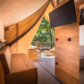 Glampingunterkunft: Wohnzimmer - Krk Premium Camping Resort - Safari-Zelte
