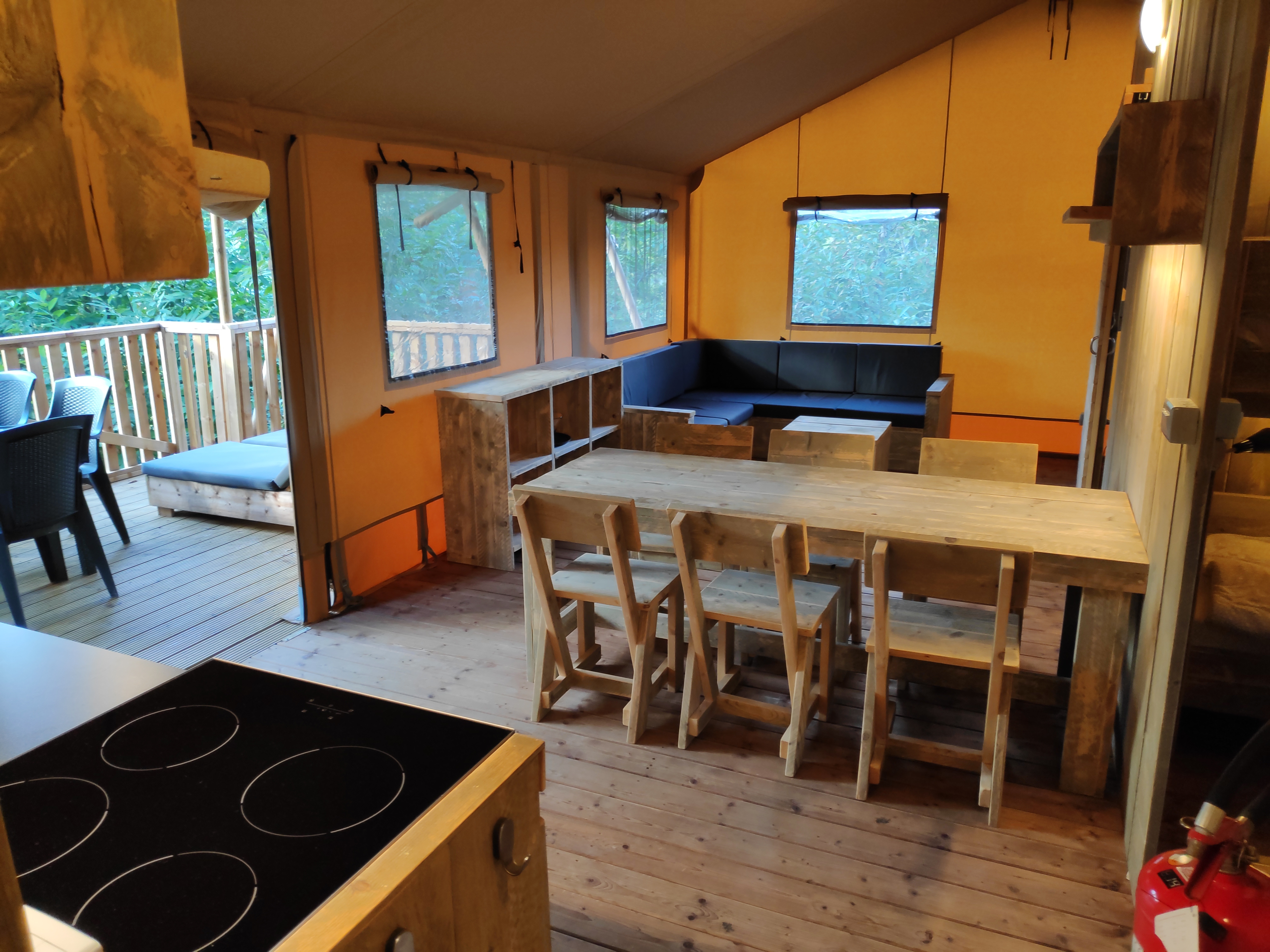 Glampingunterkunft: Comfort Lodge Zelte