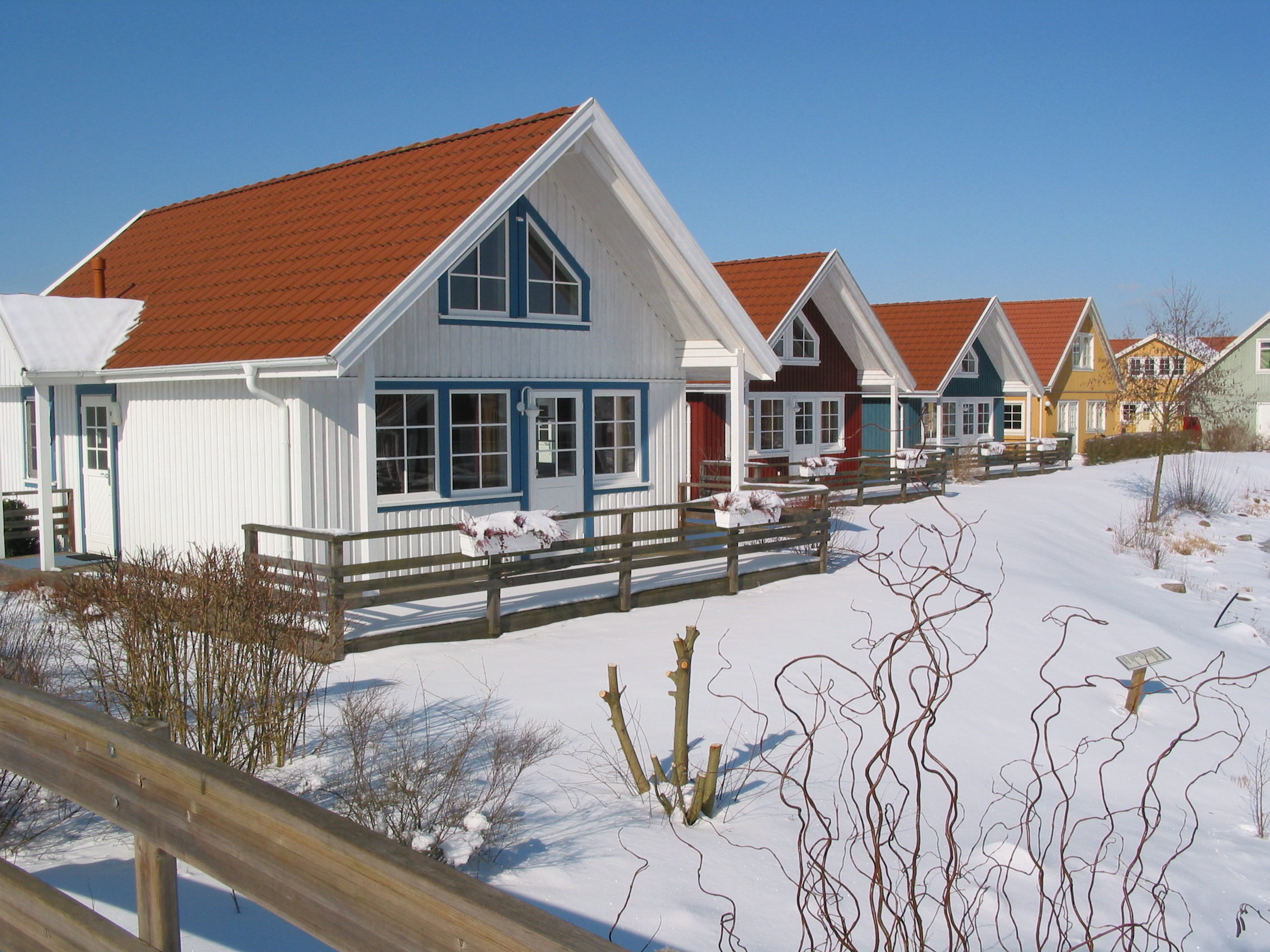 Glampingunterkunft: Ferienhaus im Winter - Ferienhaus Malmö am Südsee-Camp