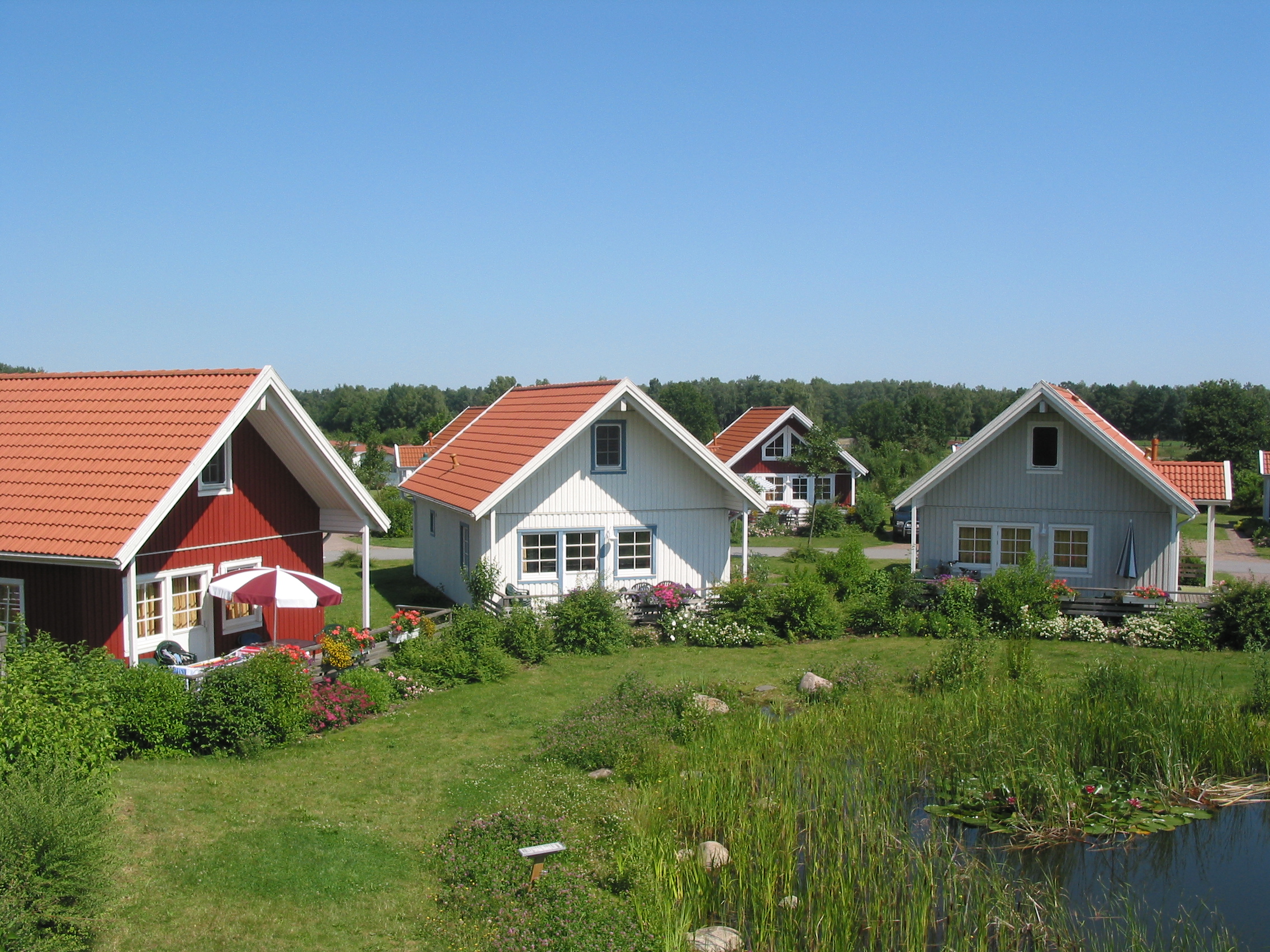 Glampingunterkunft: Ferienhäuser Panorama - Ferienhaus Malmö am Südsee-Camp