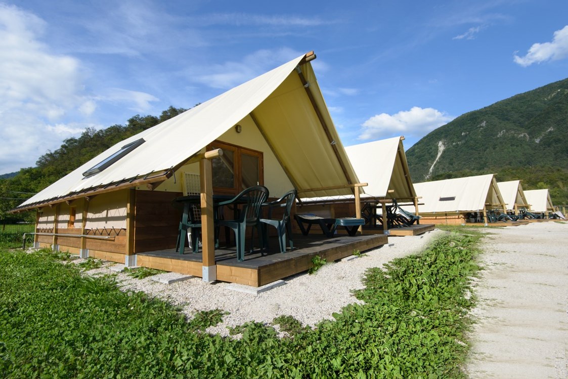 Glampingunterkunft: Zelt Esox am Camping al Lago Arsie