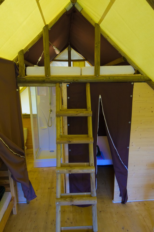 Luxuscamping - Art der Unterkunft: Safari-Zelt - Italien - Camping al Lago Arsie Sampei Zelt am Camping al Lago Arsie