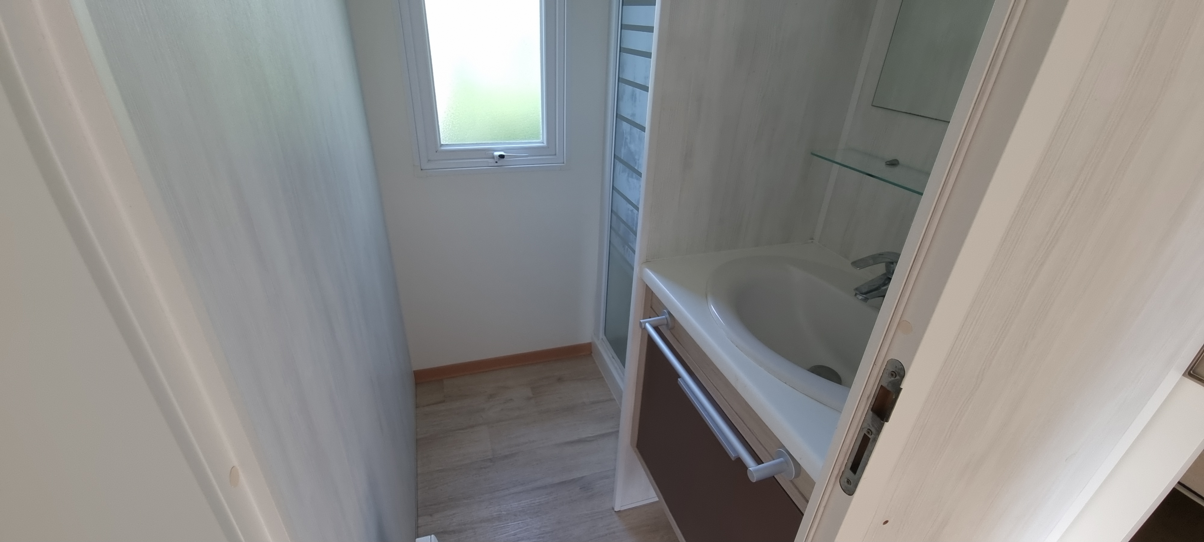 Glampingunterkunft: Mobilheim mit Seeblick