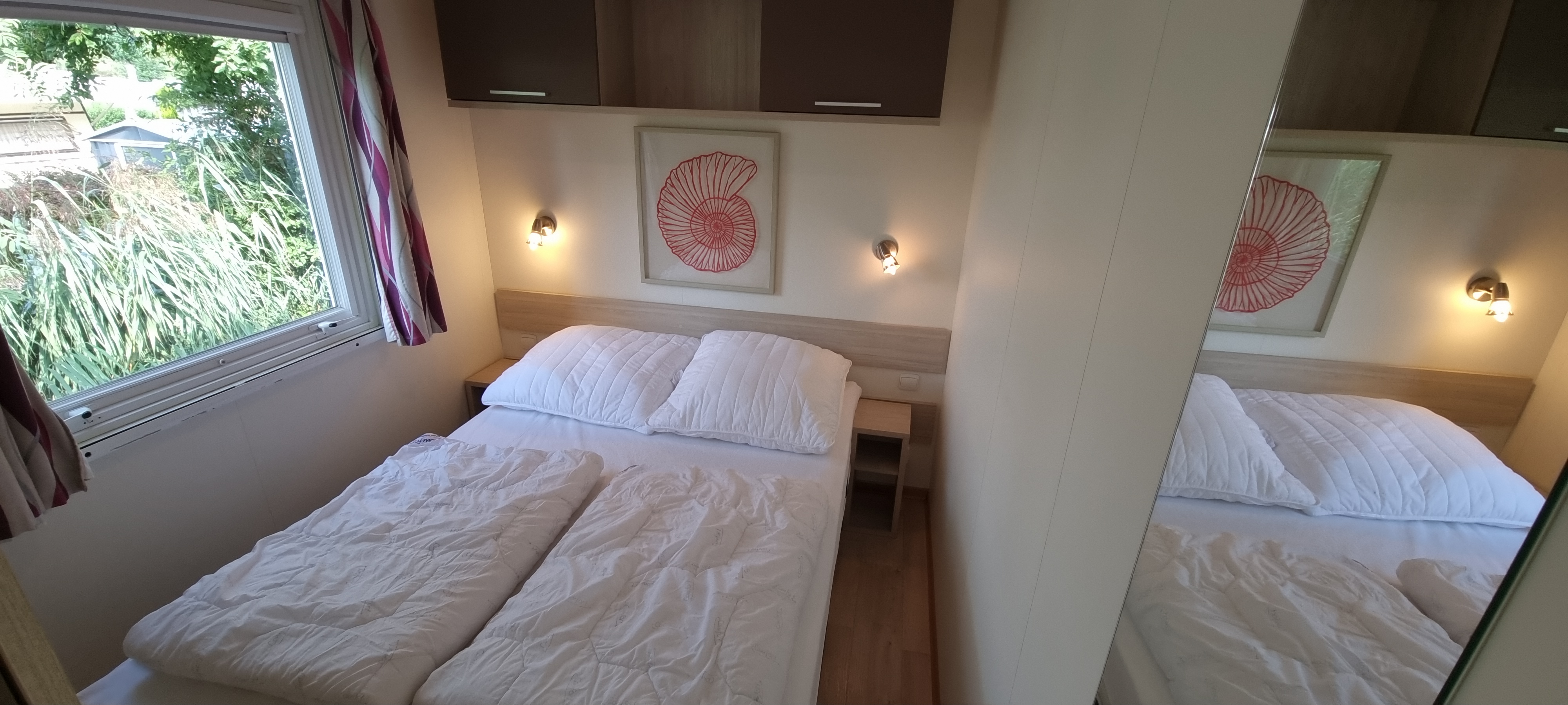 Glampingunterkunft: Mobilheim mit Seeblick