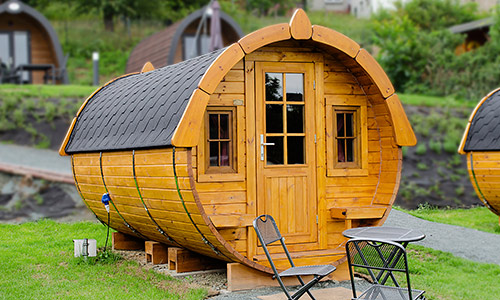 Luxuscamping - Art der Unterkunft: Schlaffass - Camping Odersbach Campingpod