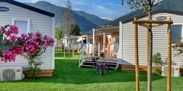 Luxuscamping - Tessin - Bungalow AZALEA 6 auf Campofelice Camping Village