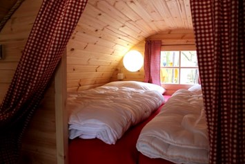 Glampingunterkunft: 2x2m Schlafbereich - Campingfässer auf Camping Pommernland