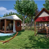 Luxuscamping: Mini Lodge Lagrein Plus auf  Eurcamping 