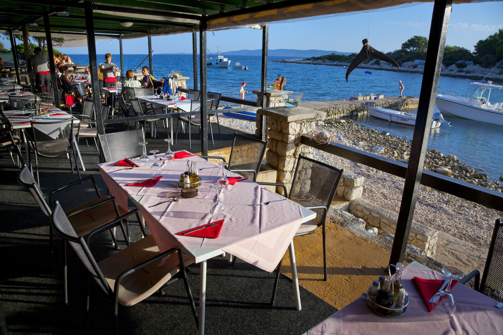 Glampingunterkunft: Restaurant - Glamping-Zelte