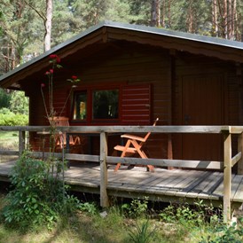 Glampingunterkunft: Ferienhaus Rosalie am Wurlsee - Naturcampingpark Rehberge