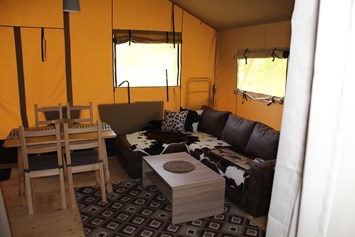 Glampingunterkunft: Zeltlodges Wohnen - Zelt Lodges Campingplatz Ammertal