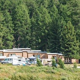 Glampingunterkunft: Bungalows mit Camping Stellplätzen - Gravatscha