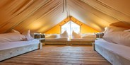Luxuscamping - PLZ 01824 (Deutschland) - Safarizelte - Schlafbereich - Campingplatz am Treidlerweg