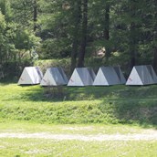 Glampingunterkunft - Die Shelter am Waldrand - Pop-Up Hotel am Camping Attermenzen
