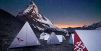 Luxuscamping - Wallis - Shelter 2014 beim Base Camp Matterhorn zur 150 Jahr Feier Erstbesteigung - Pop-Up Hotel am Camping Attermenzen