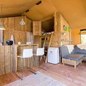 Glampingunterkunft: Safari-zelt deluxe (6 personen) Kuchen-ecke  - Boutique camping Nono Ban