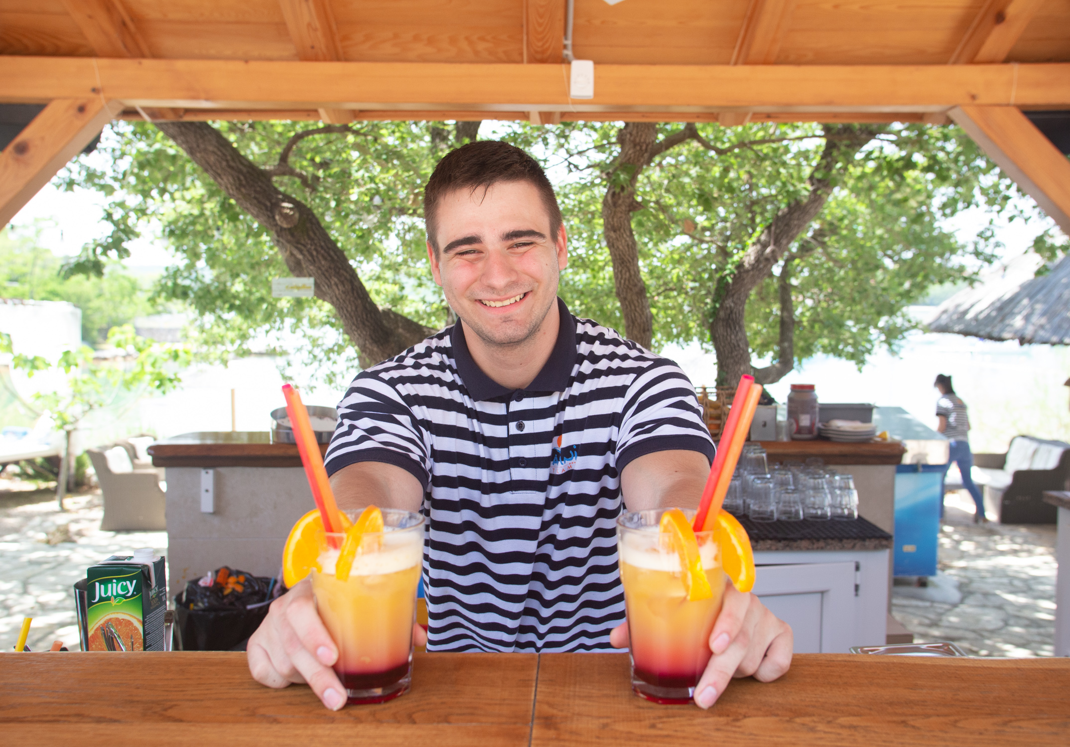 Glampingunterkunft: 5 große Glamping-Zelte am Meer