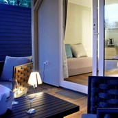 Glampingunterkunft - Bed and breakfast mobile home by night - B&B Suite Mobileheime für 2 Personen mit eigenem Garten