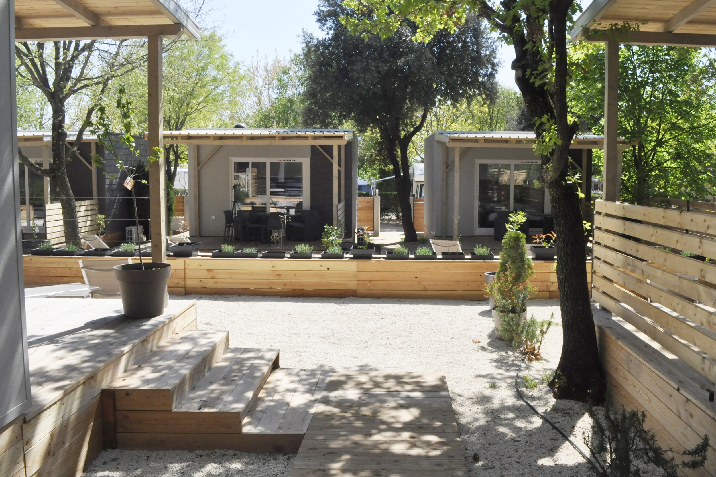 Glampingunterkunft: Bed and breakfast mobile home with terrace and garden - B&B Suite Mobileheime für 2 Personen mit eigenem Garten