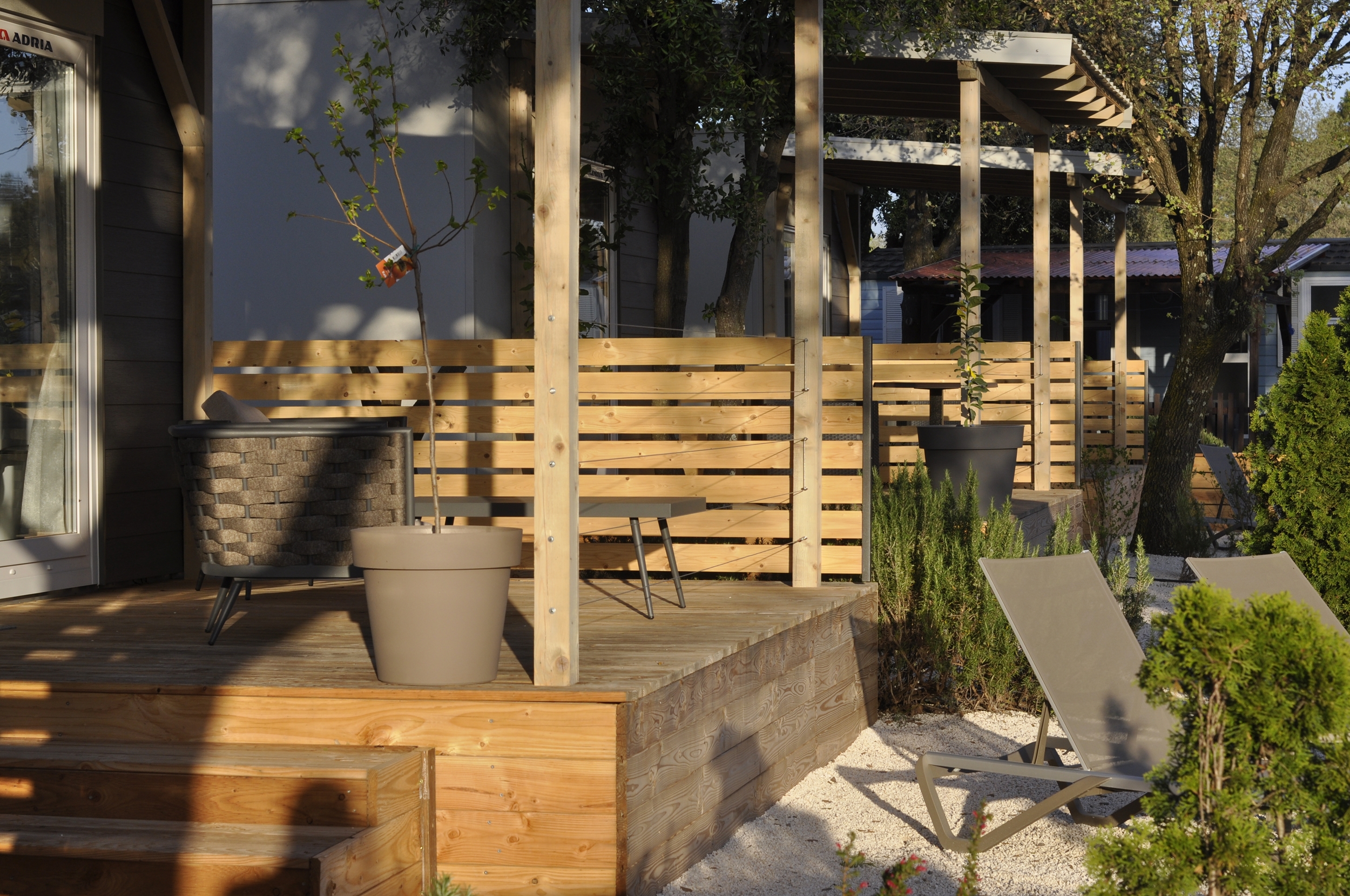 Glampingunterkunft: Bed and breakfast mobile home with terrace and garden - B&B Suite Mobileheime für 2 Personen mit eigenem Garten