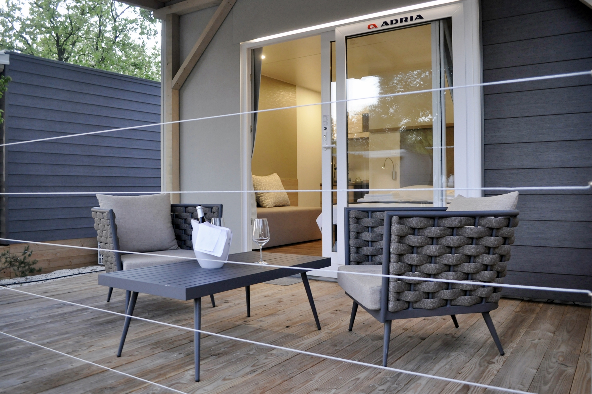 Glampingunterkunft: Bed and breakfast mobile home - B&B Suite Mobileheime für 2 Personen mit eigenem Garten