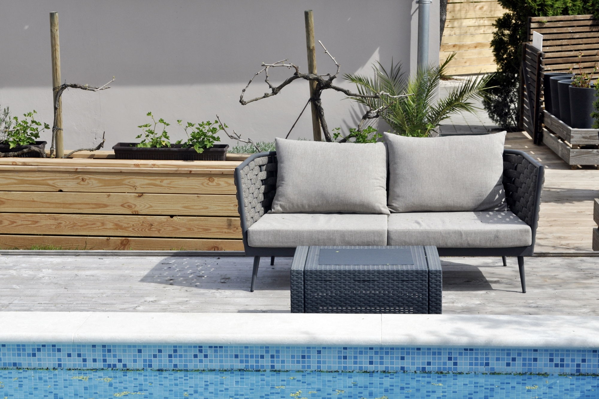 Glampingunterkunft: Open air relax pool area - B&B Suite Mobileheime für 2 Personen mit eigenem Garten