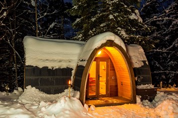 Glampingunterkunft: PODhouse im Winter - PODhouse - Holziglu gross auf Camping Atzmännig