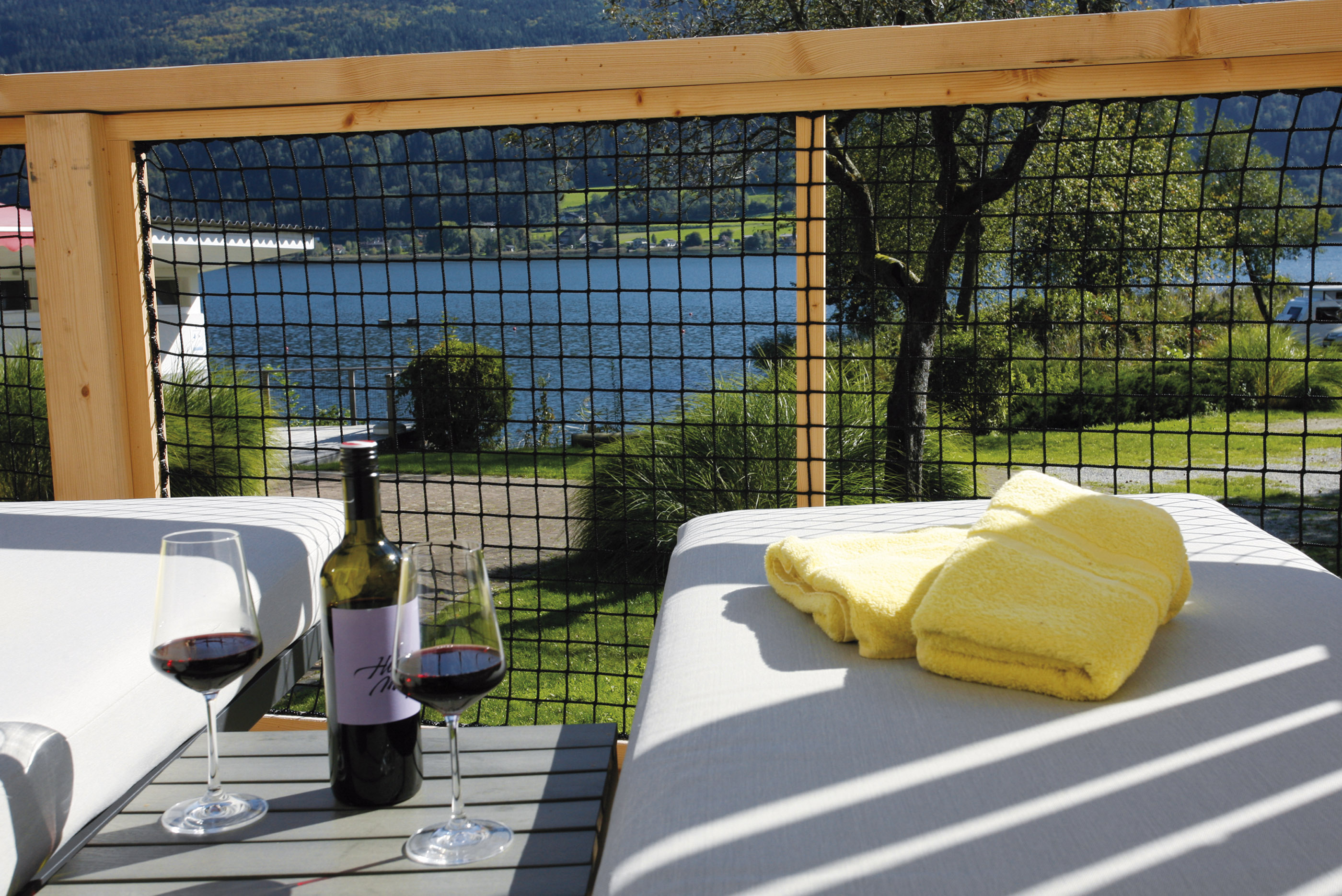 Glampingunterkunft: Terrasse Tiny-SeeLodge - SeeLodges