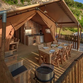 Glampingunterkunft: Fläche: 35 m² - Safari-Zelte auf Lanterna Premium Camping Resort