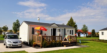 Luxuscamping - Kinderanimation - moderne Ferienhäuser, Ostern 2017 wird Campingplatz auf sein - Mobilheime auf Camping am See Václav