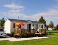 Glampingunterkunft: moderne Ferienhäuser, Ostern 2017 wird Campingplatz auf sein - Mobilheime auf Camping am See Václav