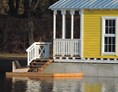 Glampingunterkunft: "Am Schilf" - Seehaus direkt am See mit eigener Seeterrasse