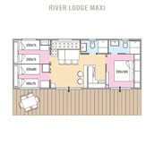 Glampingunterkunft: River Lodge Maxi auf Campofelice Camping Village
