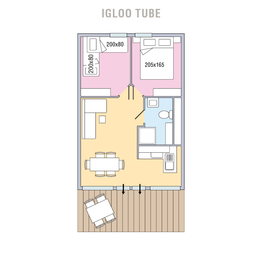 Glampingunterkunft: Igloo Tube auf Campofelice Camping Village