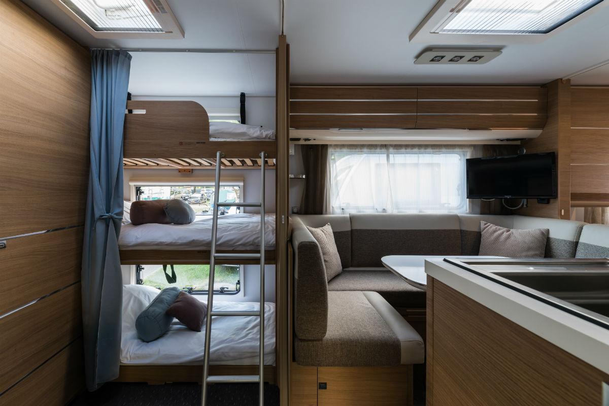 Glampingunterkunft: Mietwohnwagen Magnolia Comfort auf Campofelice Camping Village