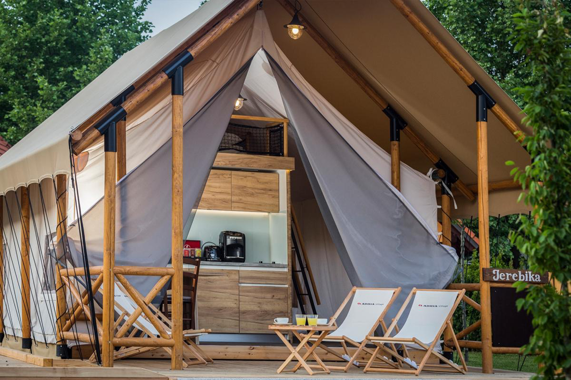 Glampingunterkunft: Mobilhome-Zelt - Mobilheime-Zelt oder Pod auf Camping Les Grangettes