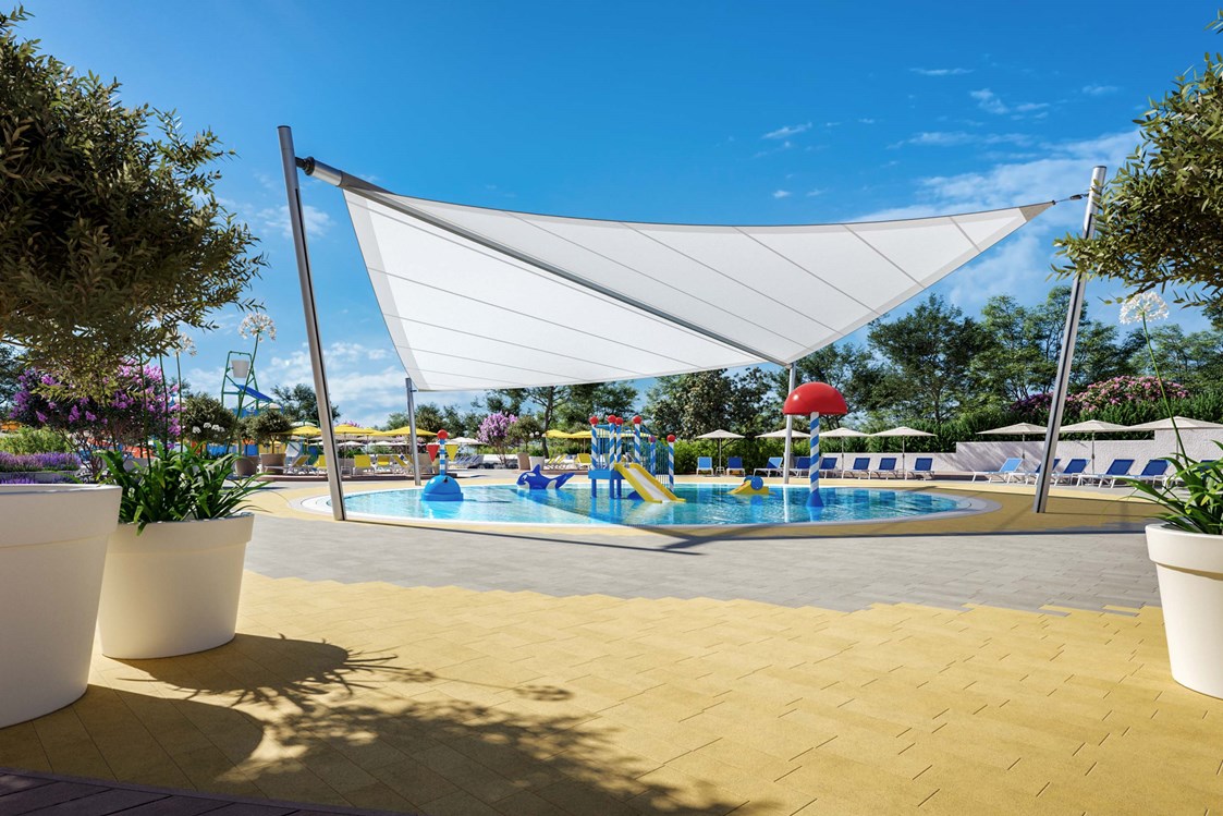 Glampingunterkunft: Baby pool
• pool area: 140 m2
• covered shallow pool with water toys - Istra Premium Camping Resort 