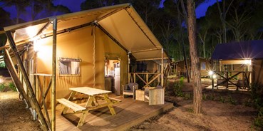 Luxuscamping - PLZ 75378 (Deutschland) - Komfort Safarizelte mit Privatbad am Campingpark Bad Liebenzell