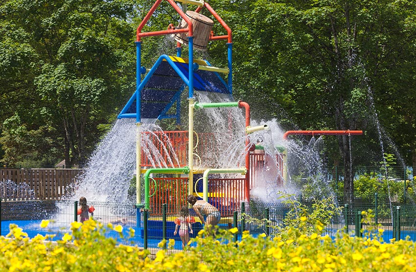 Glampingunterkunft: Chalets auf Domaine de Chalain