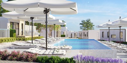 Luxuscamping - Amber Sea Luxury Pool auf dem Aminess Maravea Camping Resort