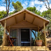 Luxuscamping: Mini Lodge auf dem Arena One 99 Glamping